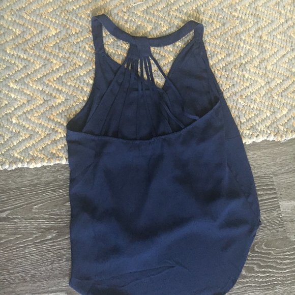 Lily White | Navy Blue Tank Top (M) - Picture 4 of 4